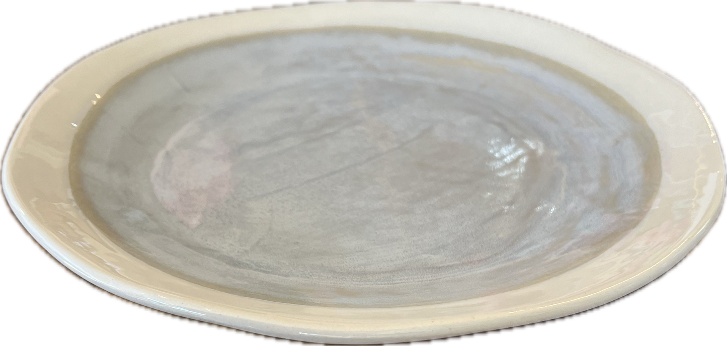 Artisan Dinner Plate - Oyster Shell