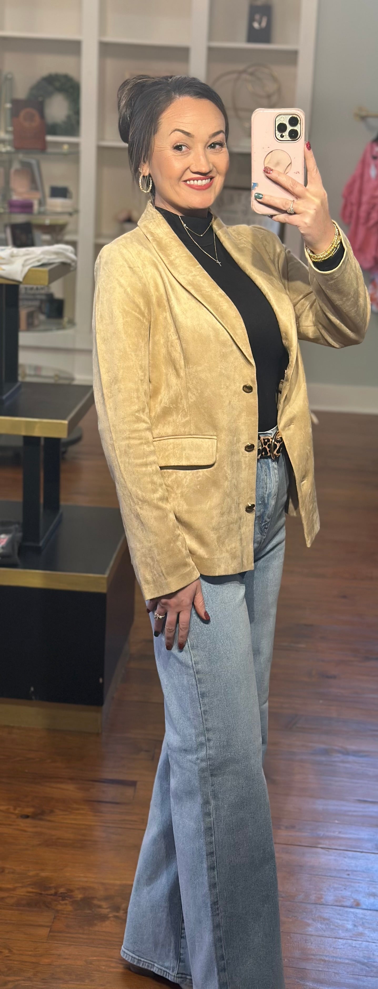 Faux Suede Jacket