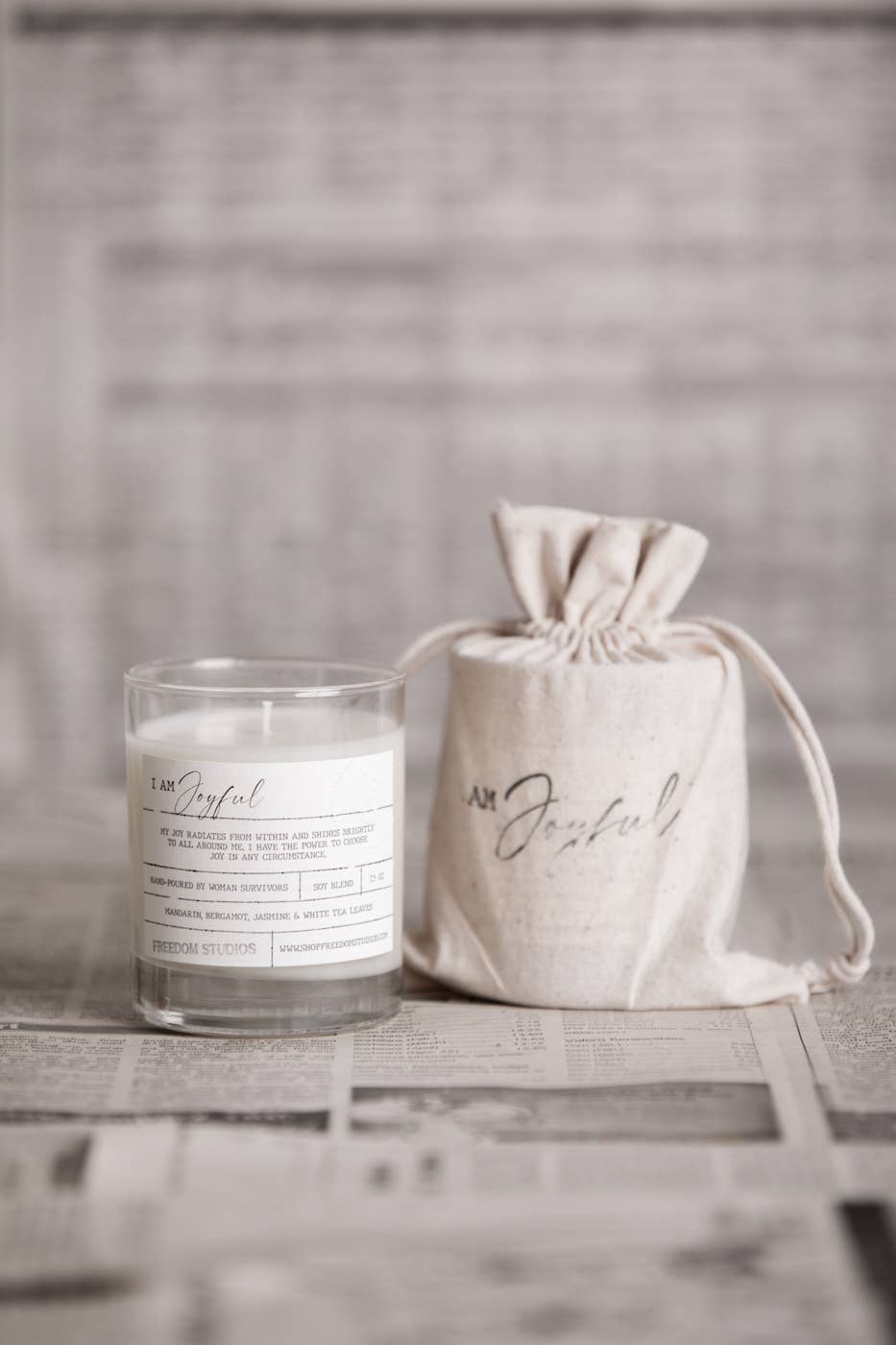 I AM Joyful 7.5 oz Candle