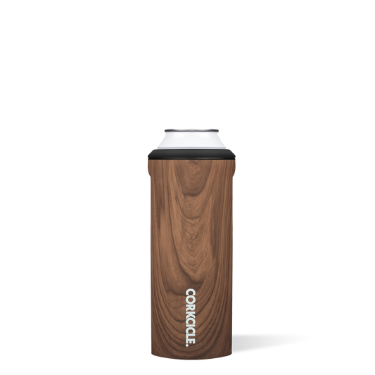 Corkcicle Slim Can Cooler - Walnut Wood