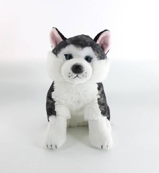 12" Plush Husky Dog