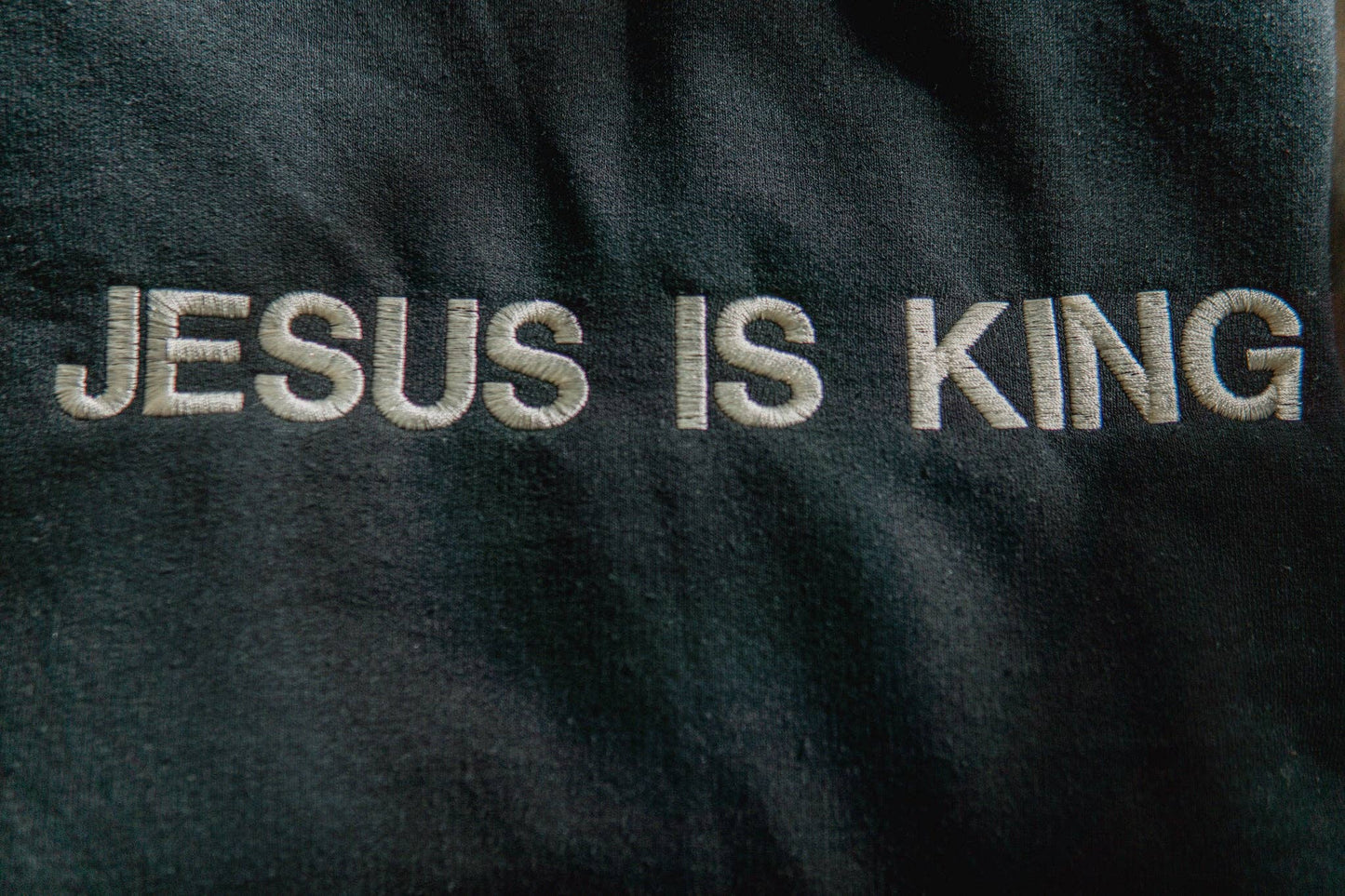 Jesus is King | Embroidered Christian Sweatshirt