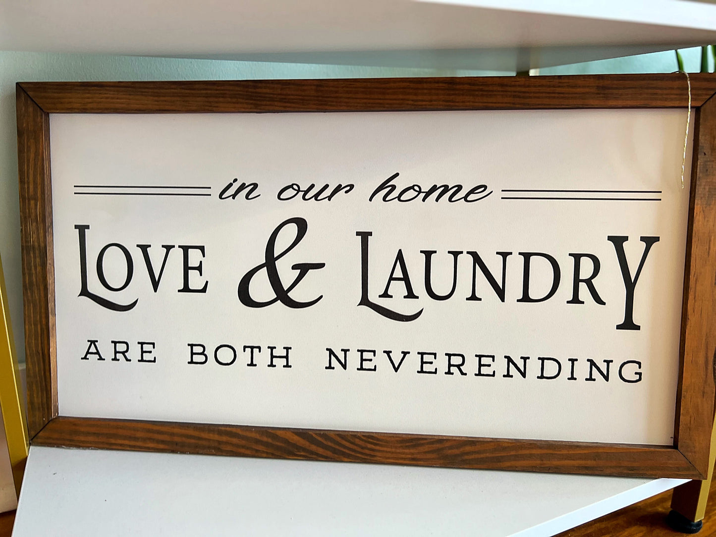 Love & Laundry Sign