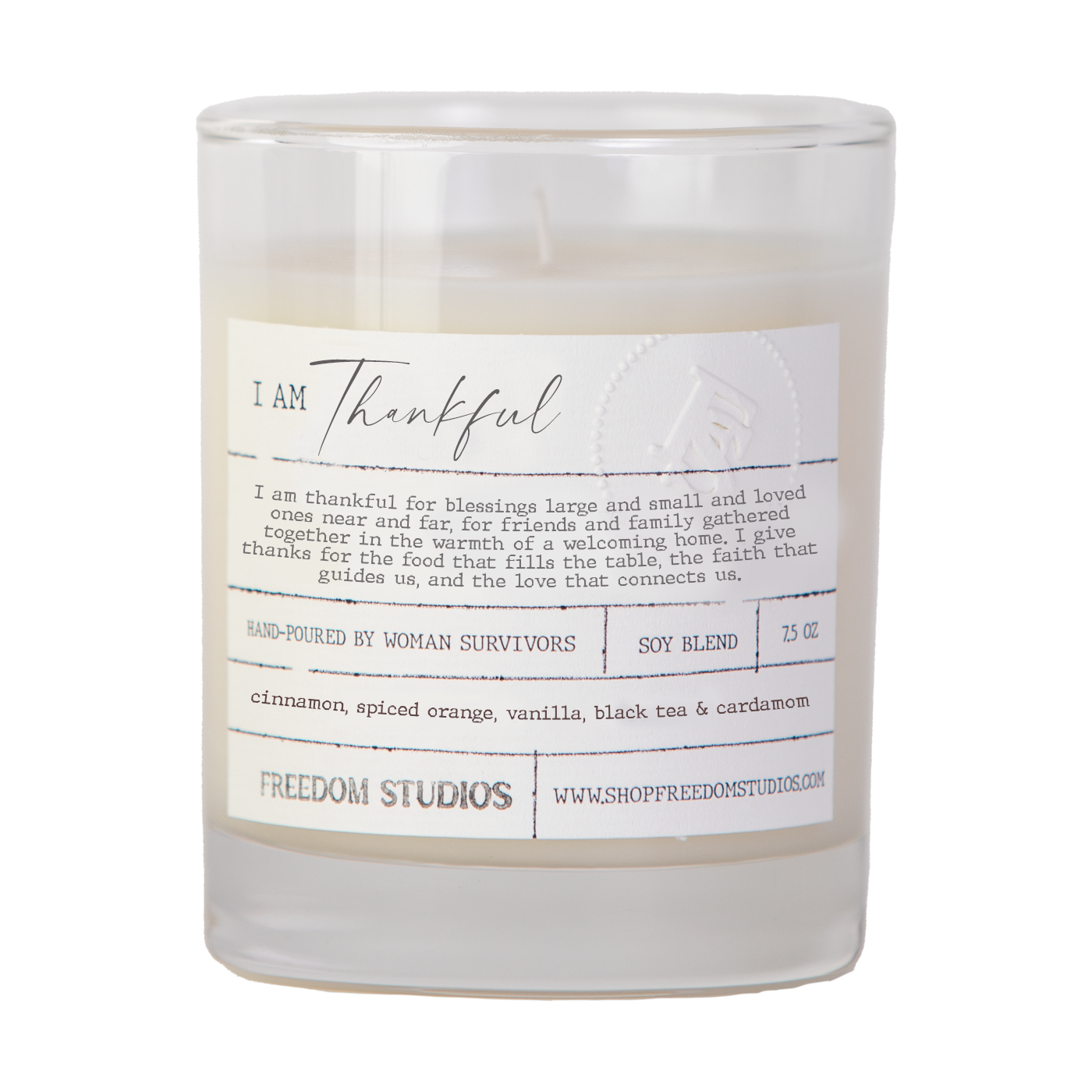 I AM Thankful 7.5 oz Candle