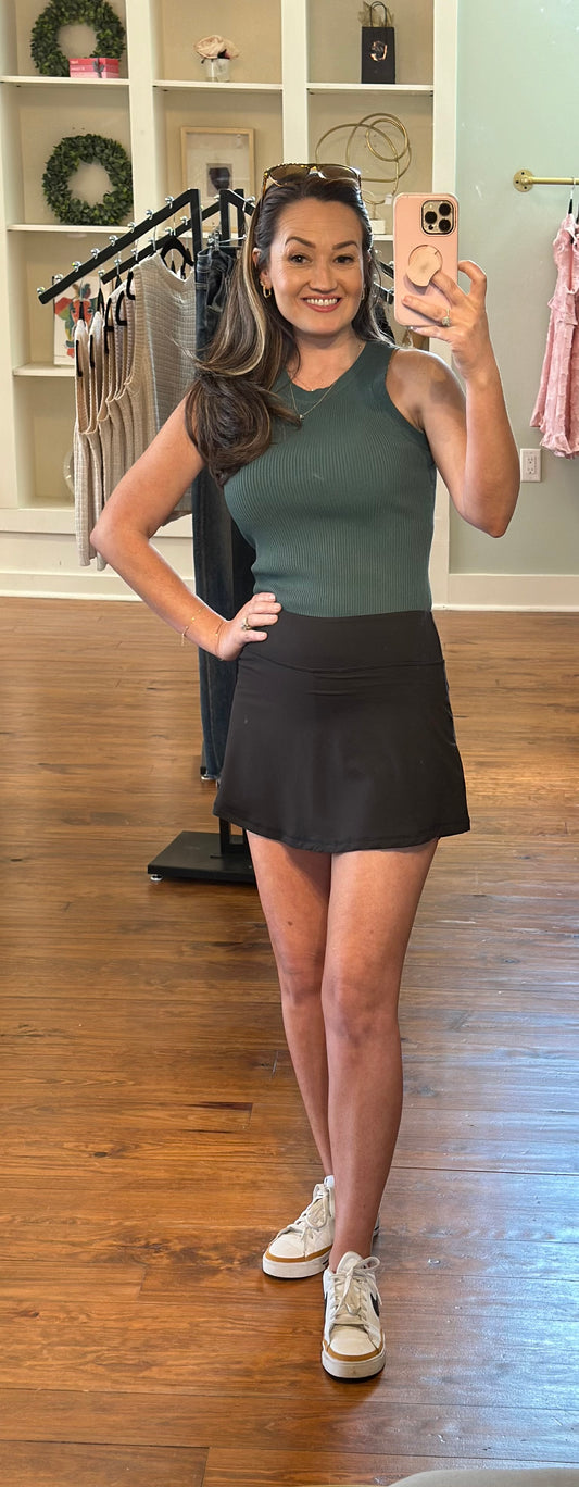 Black Butter Soft Skort