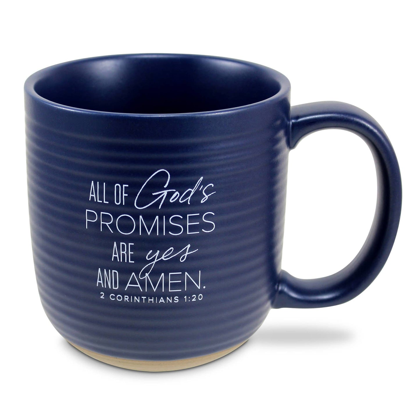 Coffee Mug Amen I Will Help Blue 20 Oz