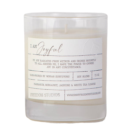 I AM Joyful 7.5 oz Candle