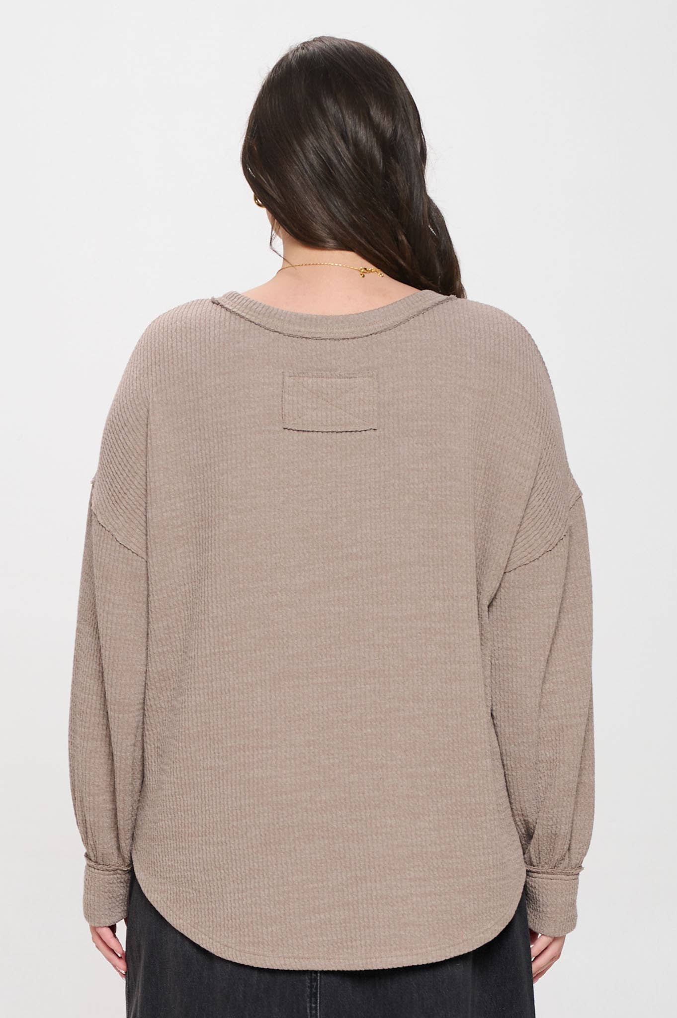 Plus | Drop Shoulder Long Sleeve