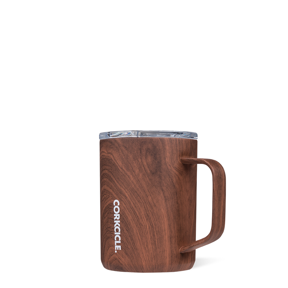 Corkcicle Mug - 16oz Walnut Wood