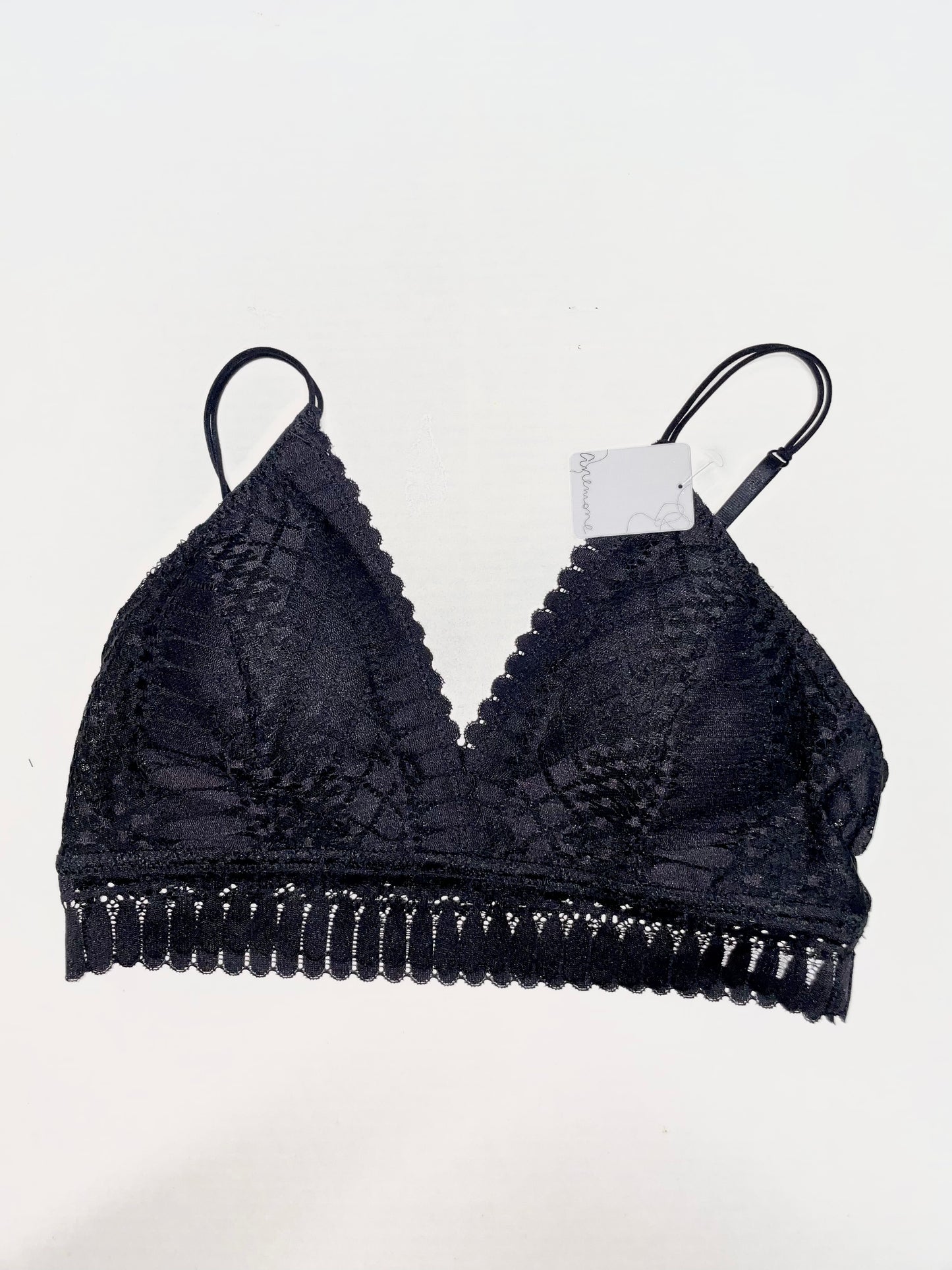 Padded Lace Longline Silhouette Bralette